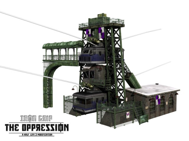 Station einer Schwebebahn