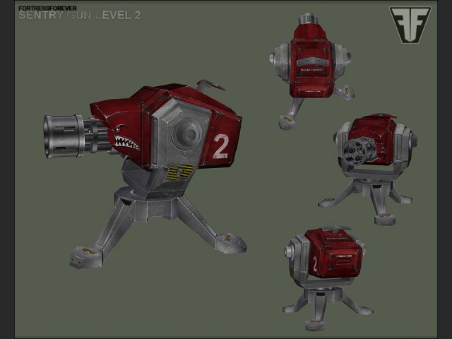 Sentry Gun Lvl. 2 - Render