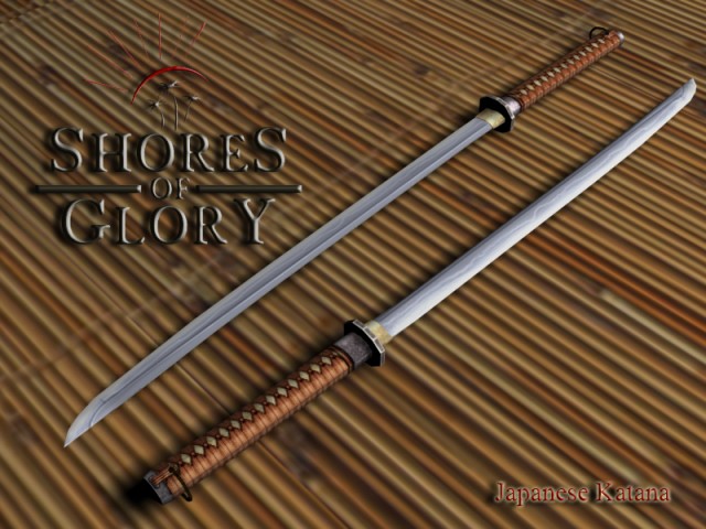Render vom japanischem Katana