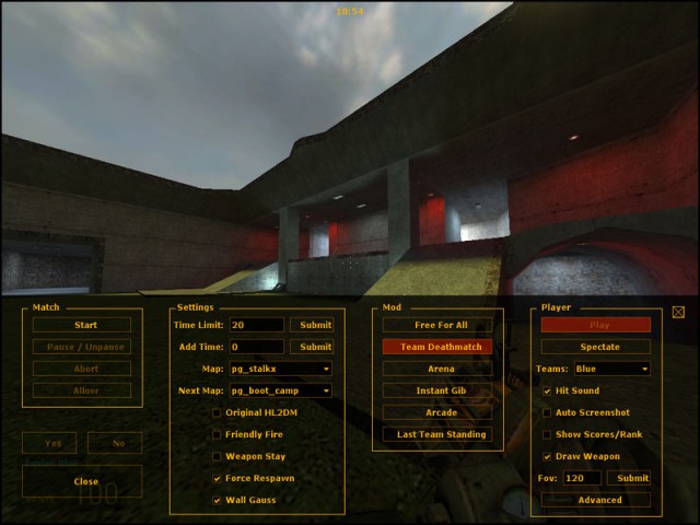 "Player Command Menu"