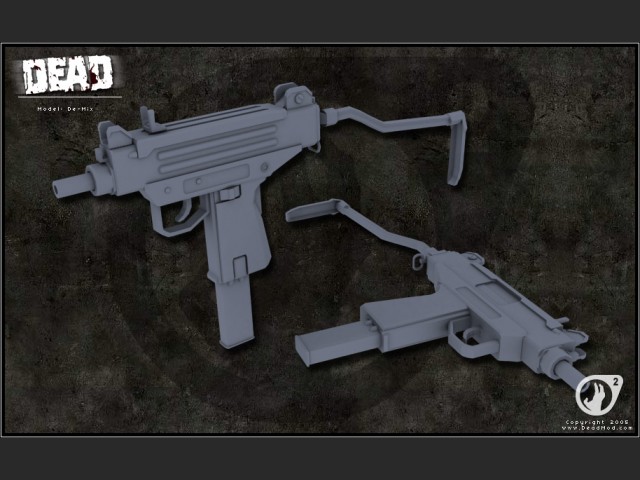 Micro Uzi Render (untexturiert)
