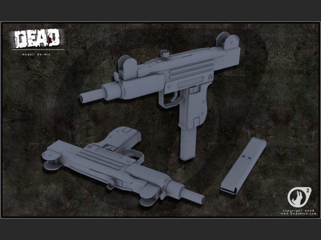 Mini Uzi Render (untexturiert)