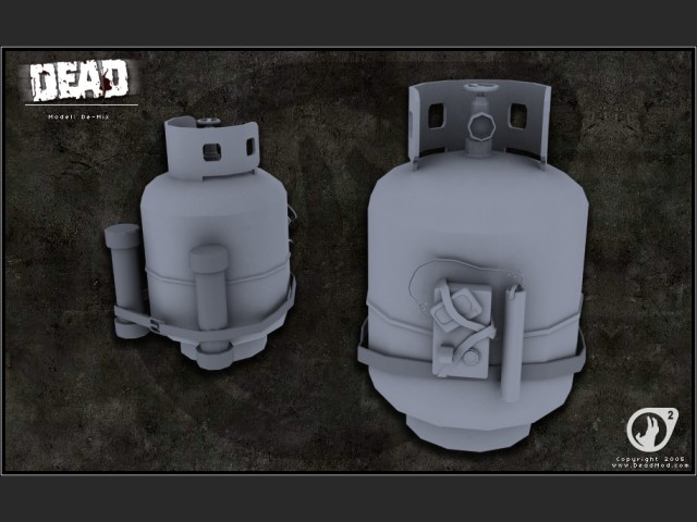 Propangasbombe Render (untexturiert)
