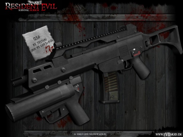 G36 mit angebautem Granatwerfer