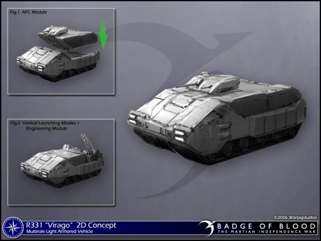 Concept Art des R331 "Virago" Multirole