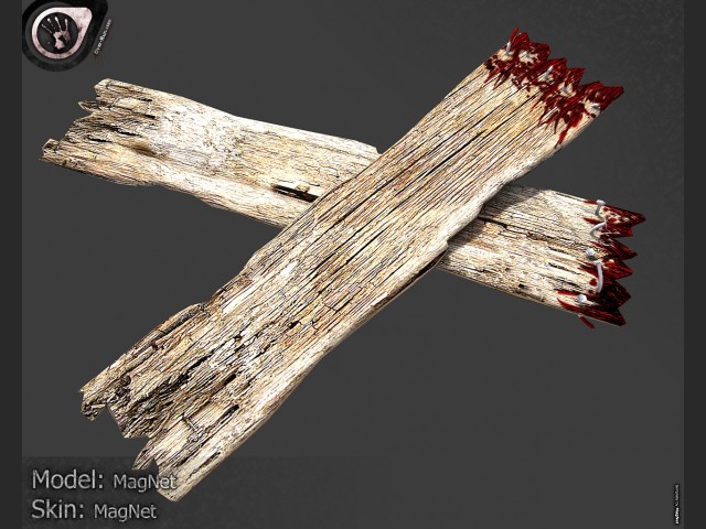 ein altes Holzbrett