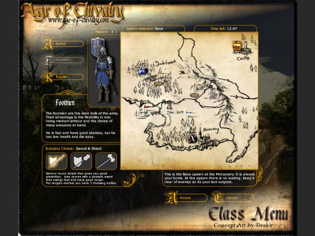 Concept Art des Klassenmen