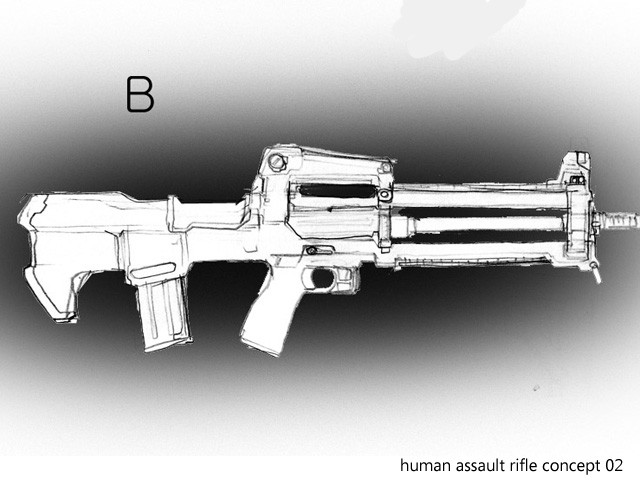 Concept Art (Assault Rifle - Menschen)