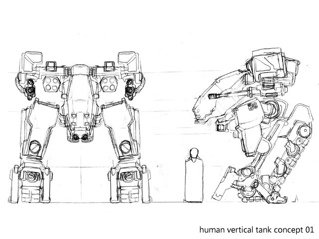 Concept Art (Mech - Menschen)