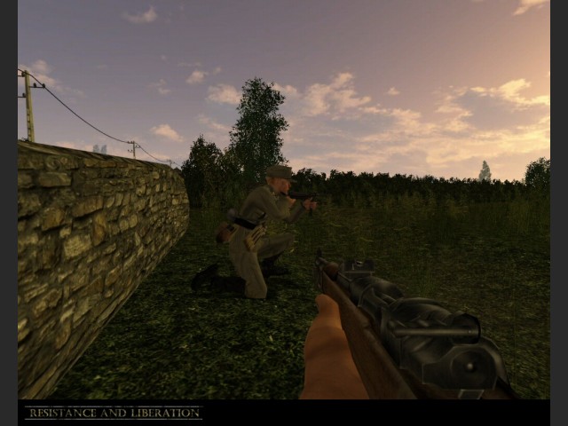 Wehrmacht vor schickem Abendhimmel