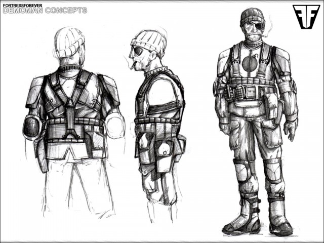 Concept Art des Demoman