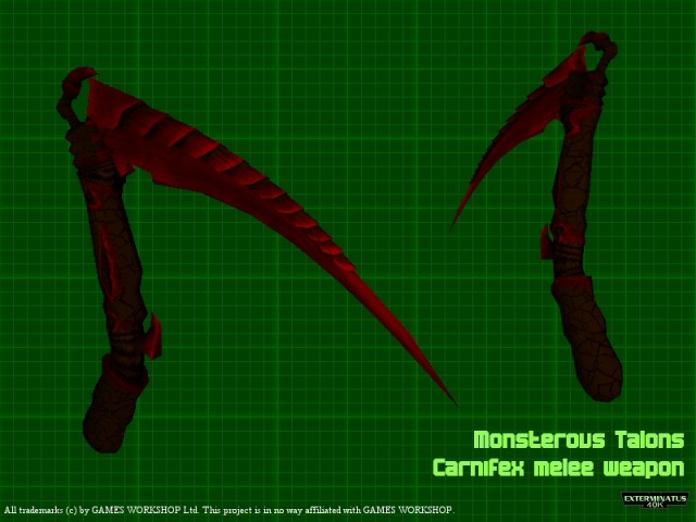 Rieige Krallen des Carnifex