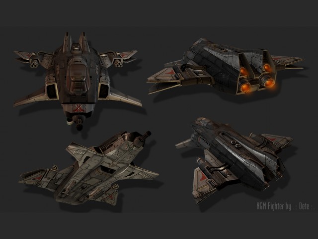 Render des "NGM Heavy Fighter"