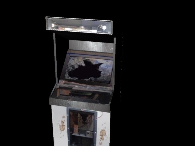 Eine kaputte Arcade Maschine