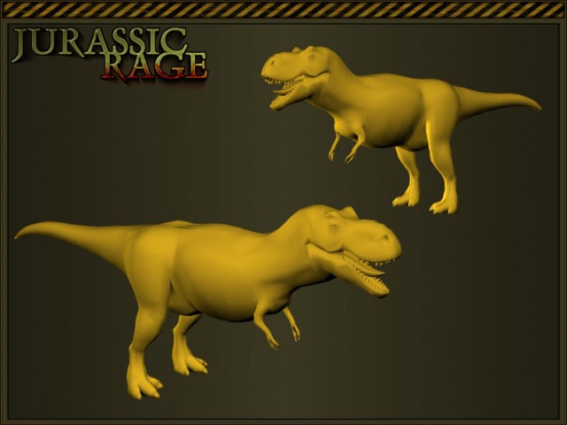 Tyrannosaurus Rex ungeskinnt