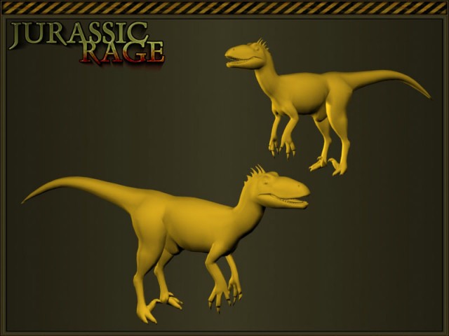 Velociraptor ungeskinnt