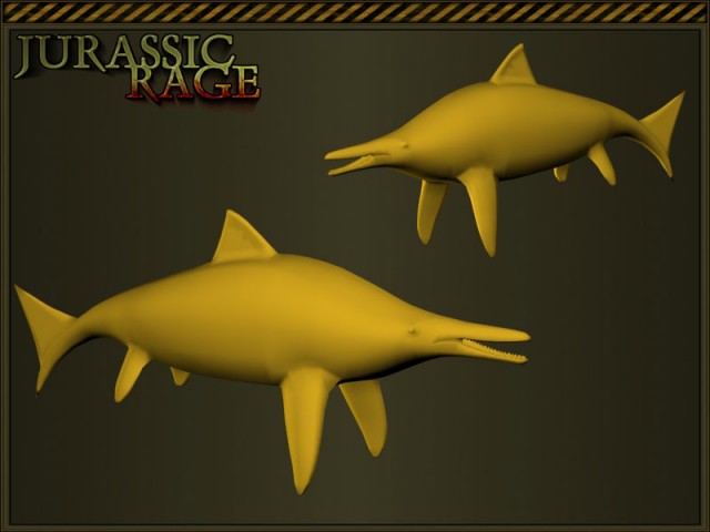 Ichthyosaurus ungeskinnt