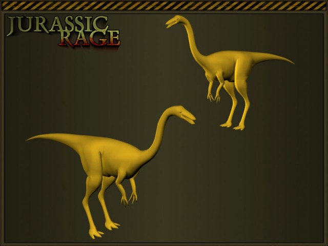 Gallimimus ungeskinnt