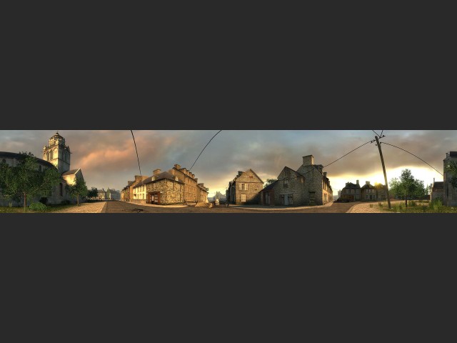 Panorama-Ansicht einer Stadt