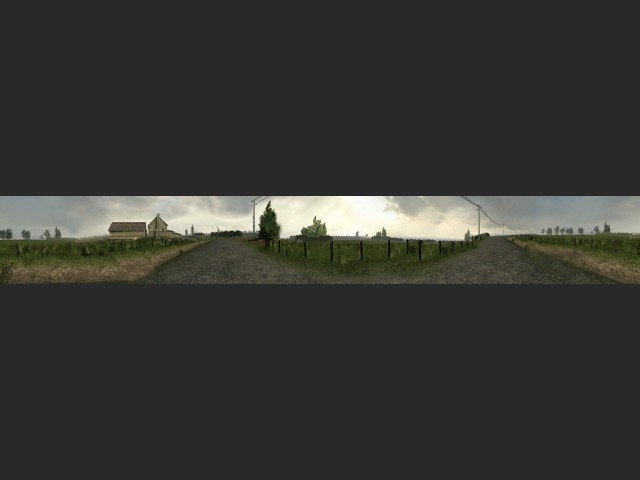 Panorama-Ansicht: Auf dem Land