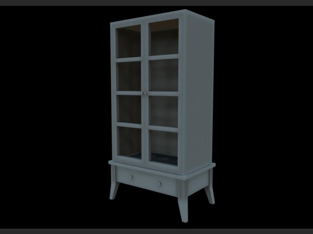Ein Wohnzimmerschrank Model