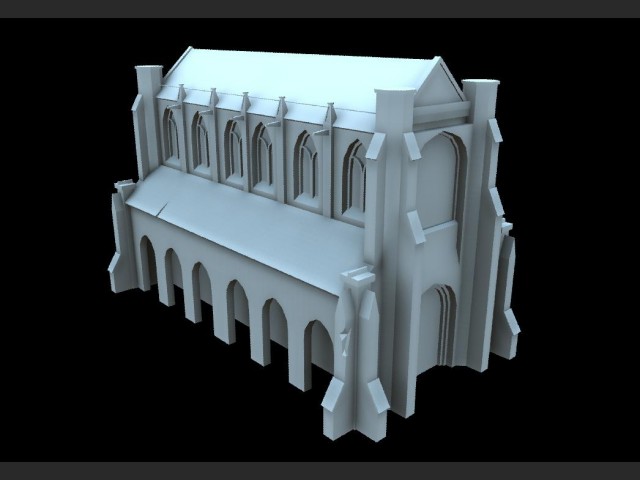 Ein aufwendiges Kirchen Model