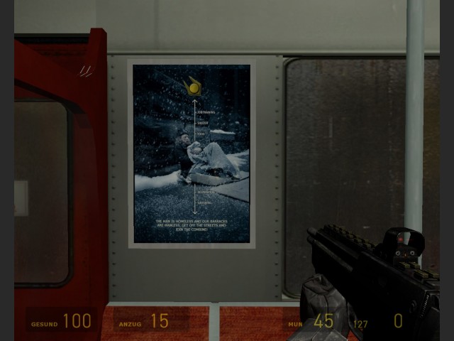 Plakat in der U-Bahn
