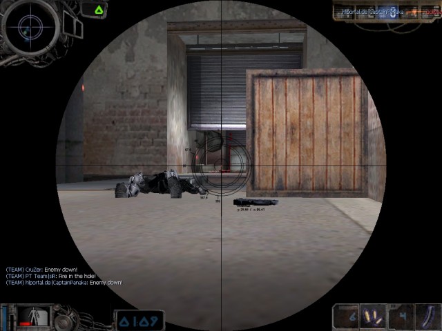 Mit der Sniper getroffen