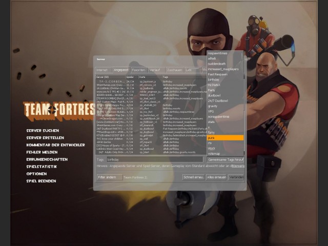 Neuer Server-Browser in Team Fortress 2