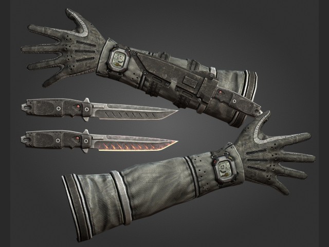 Render: Hnde und Messer