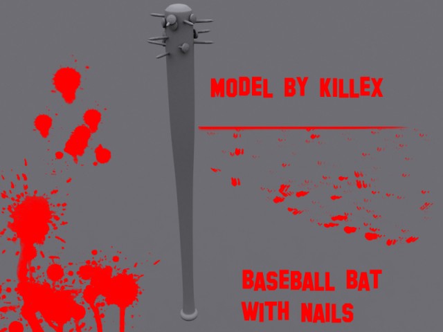 Baseballschlger mit Ngeln