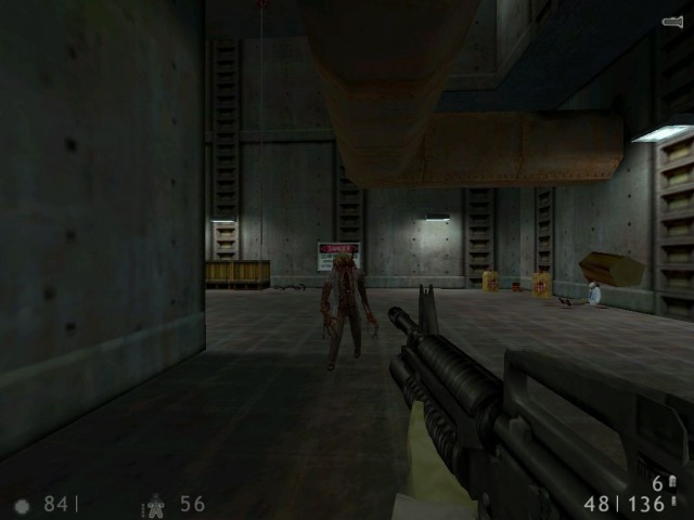 Kampf mit einem Zombie