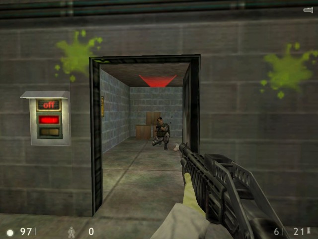 Kampf mit einem Soldaten