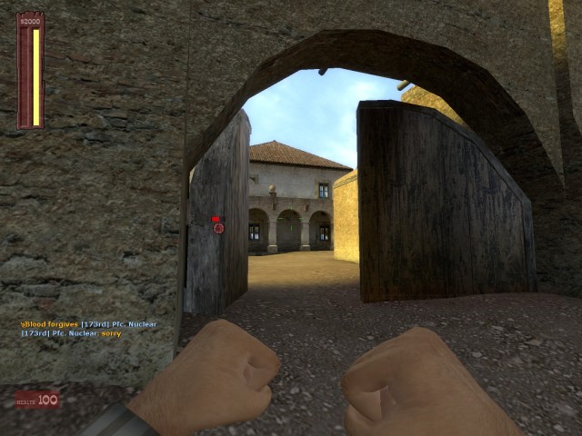 der Eingang in die Festung