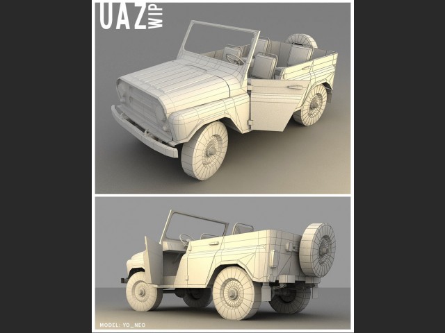 Fahrbarer Jeep