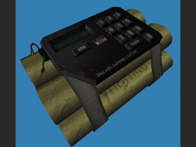 Render einer Sprengladung