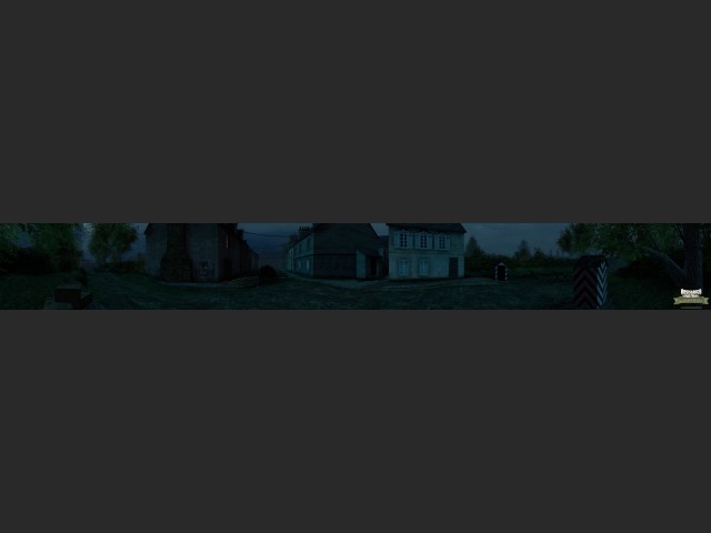 Panorama: Carentan bei Nacht