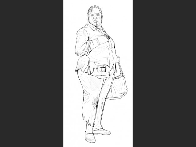 Charakter: Korpulente Frau
