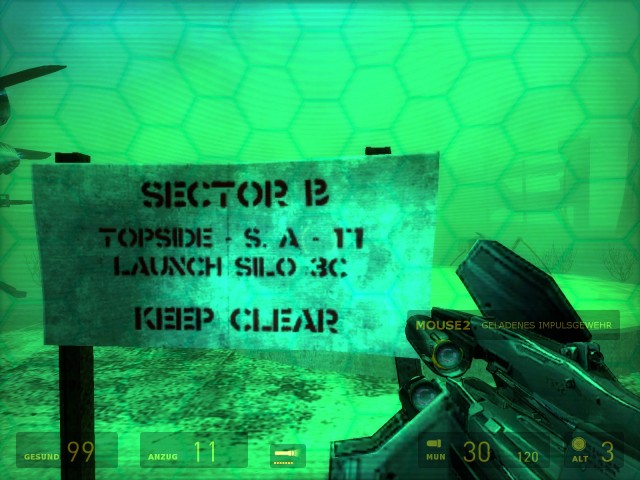 Sector B, die Unfallstelle