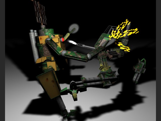 Kampf zweier Mechs