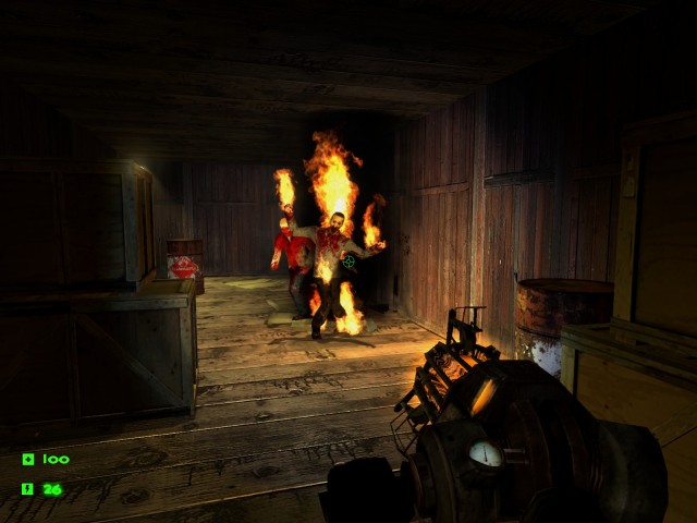 brennende Zombies