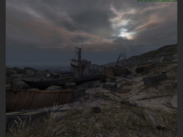 Gestrandetes Schiff