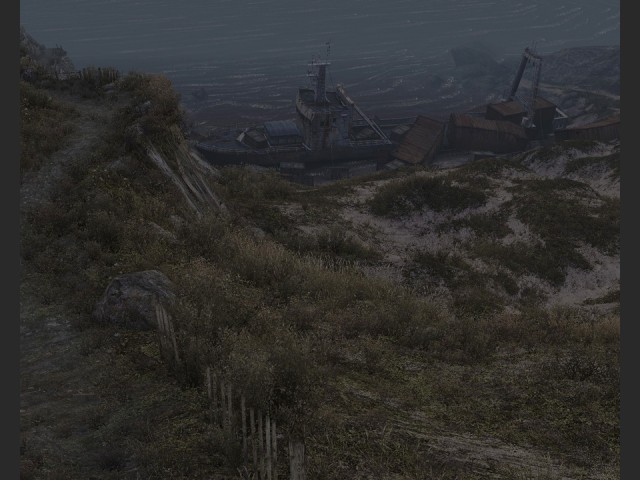 Schiffswrack, Dnen und ein kleiner Pfad