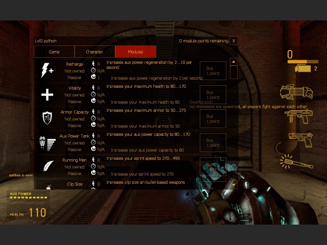 Modular Combat 2.0.0 - Das Upgrade-Men