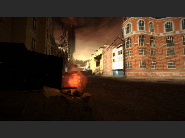 Chromatische Aberration an Flammenrndern