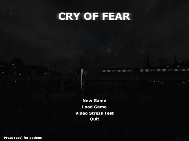 Cry of Fear Menu