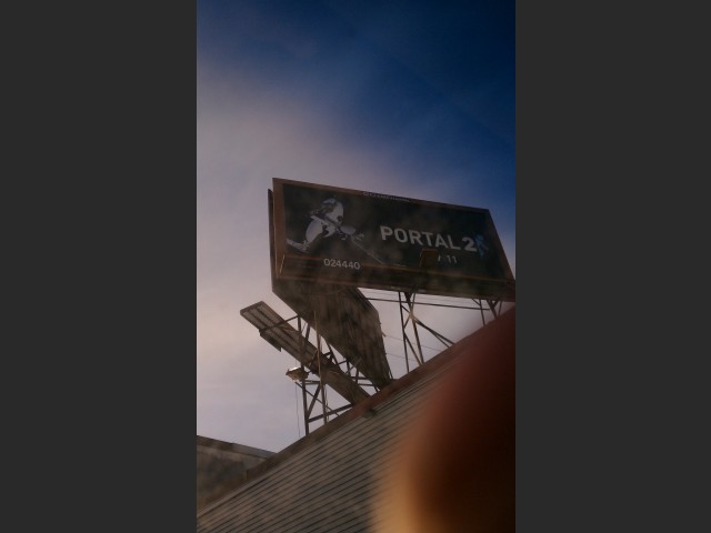 Portal 2 Werbetafel