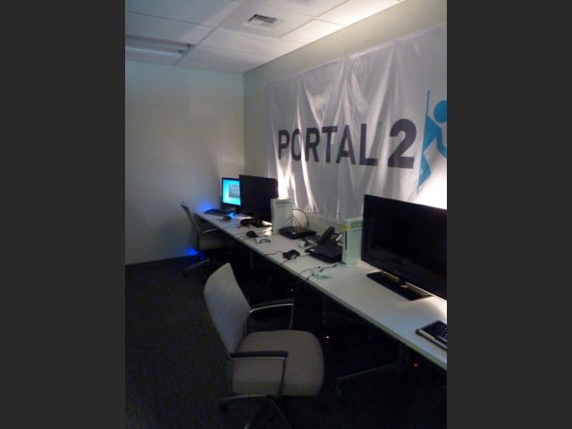 Einer der vielen Testrume fr Portal 2