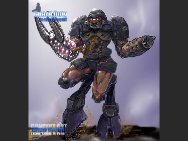 Konzept eines Alien Grunts
