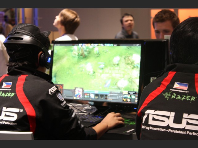 Spieler von Mineski.Infinity beim Training